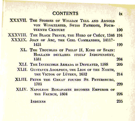 [Contents, Page 5 of 5]
