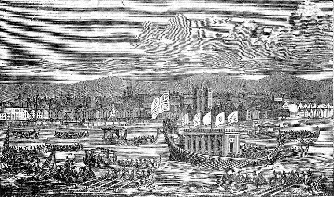 Barges on Thames