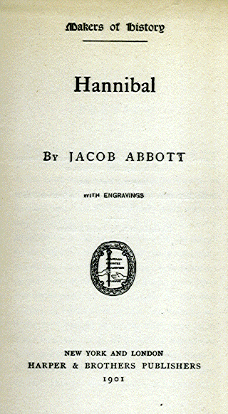 [Title Page] from Hannibal by Jacob Abbott
