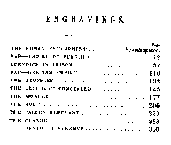 [Engravings] from Pyrrhus by Jacob Abbott