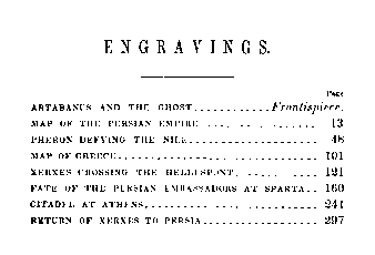 [Engravings] from Xerxes by Jacob Abbott