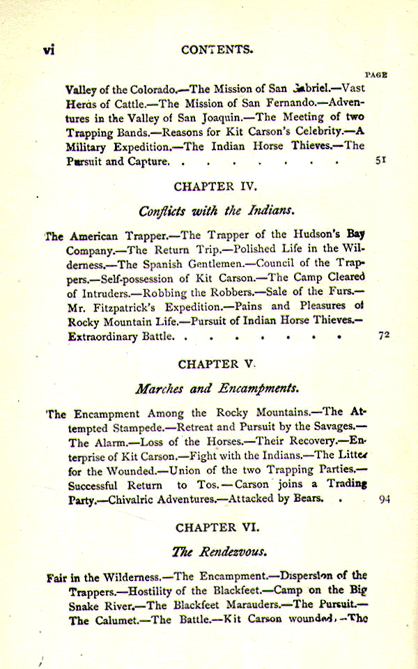 [Contents, Page 2 of 6] from Kit Carson by John S. C. Abbott