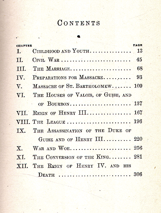 [Contents] from Henry IV by John S. C. Abbott