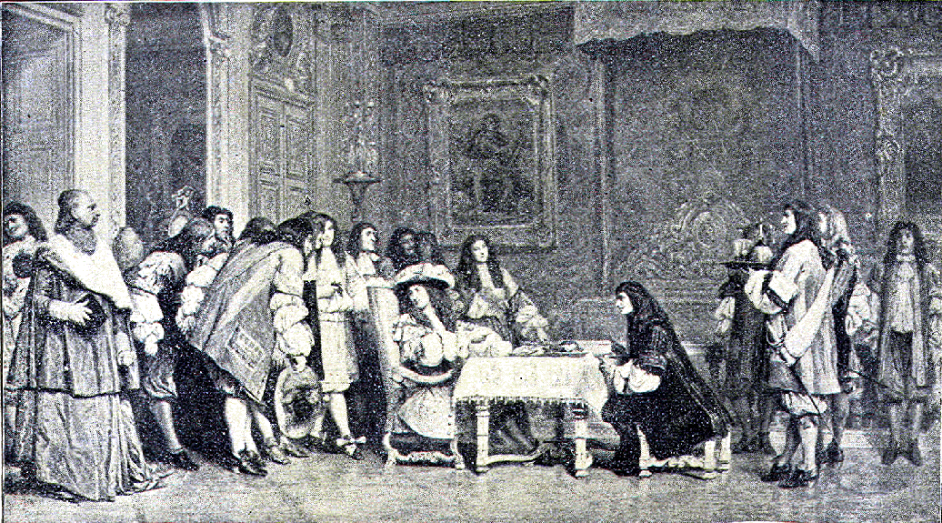 Louis XIV and courtiers