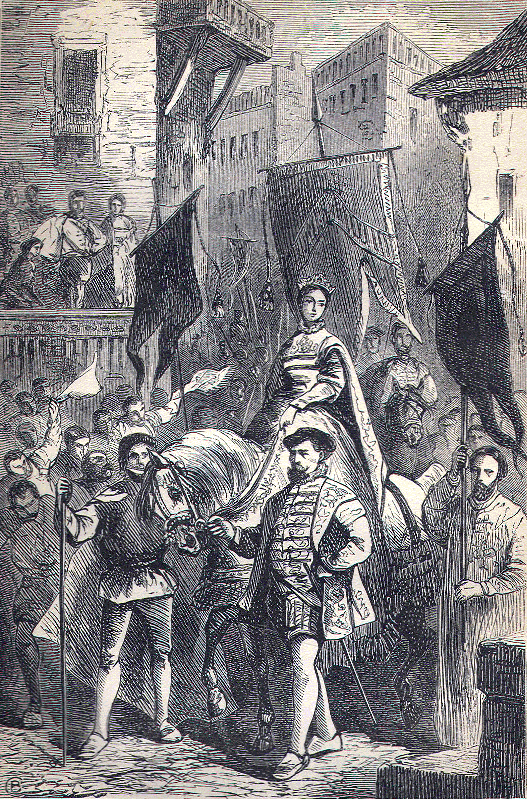 The coronation of Isabella.