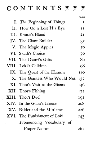 [Contents] from In the Days of Giants by Abbie F. Brown