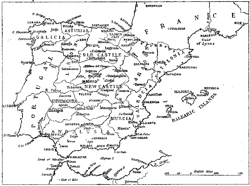 [Map] from Spain by Edith A. Browne
