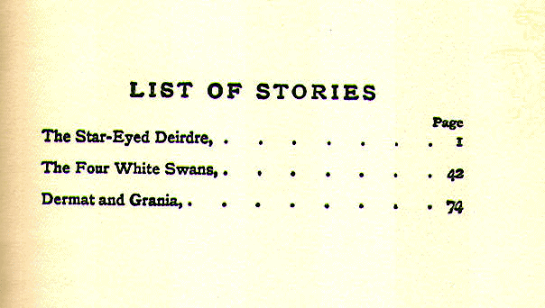 [Contents] from Celtic Tales by Louey Chisholm