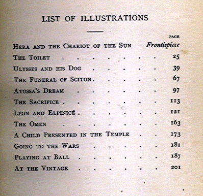 [List of Illustrations] from Three Greek Children by Alfred J. Church