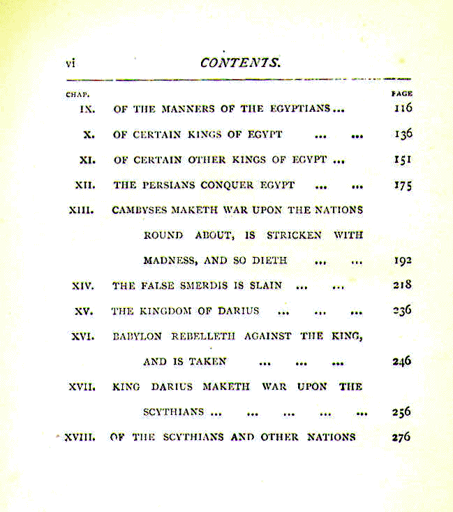 [Contents, Page 2 of 2] from Stories from Herodotus by Alfred J. Church