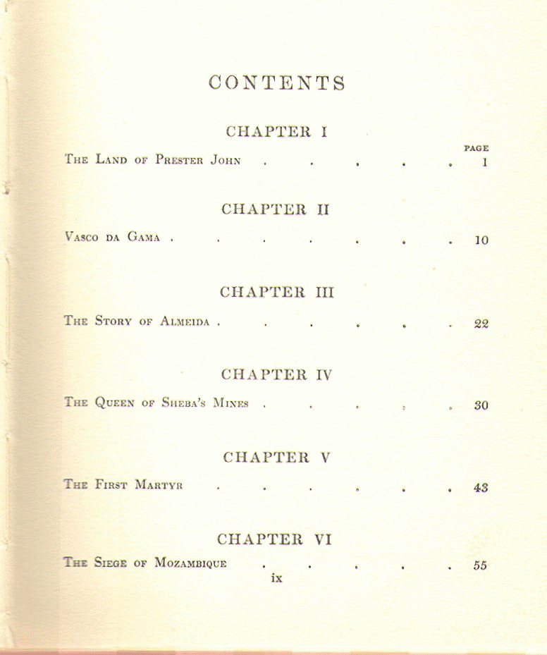 [Contents Page 1 of 4] from South Africa by Ian D. Colvin