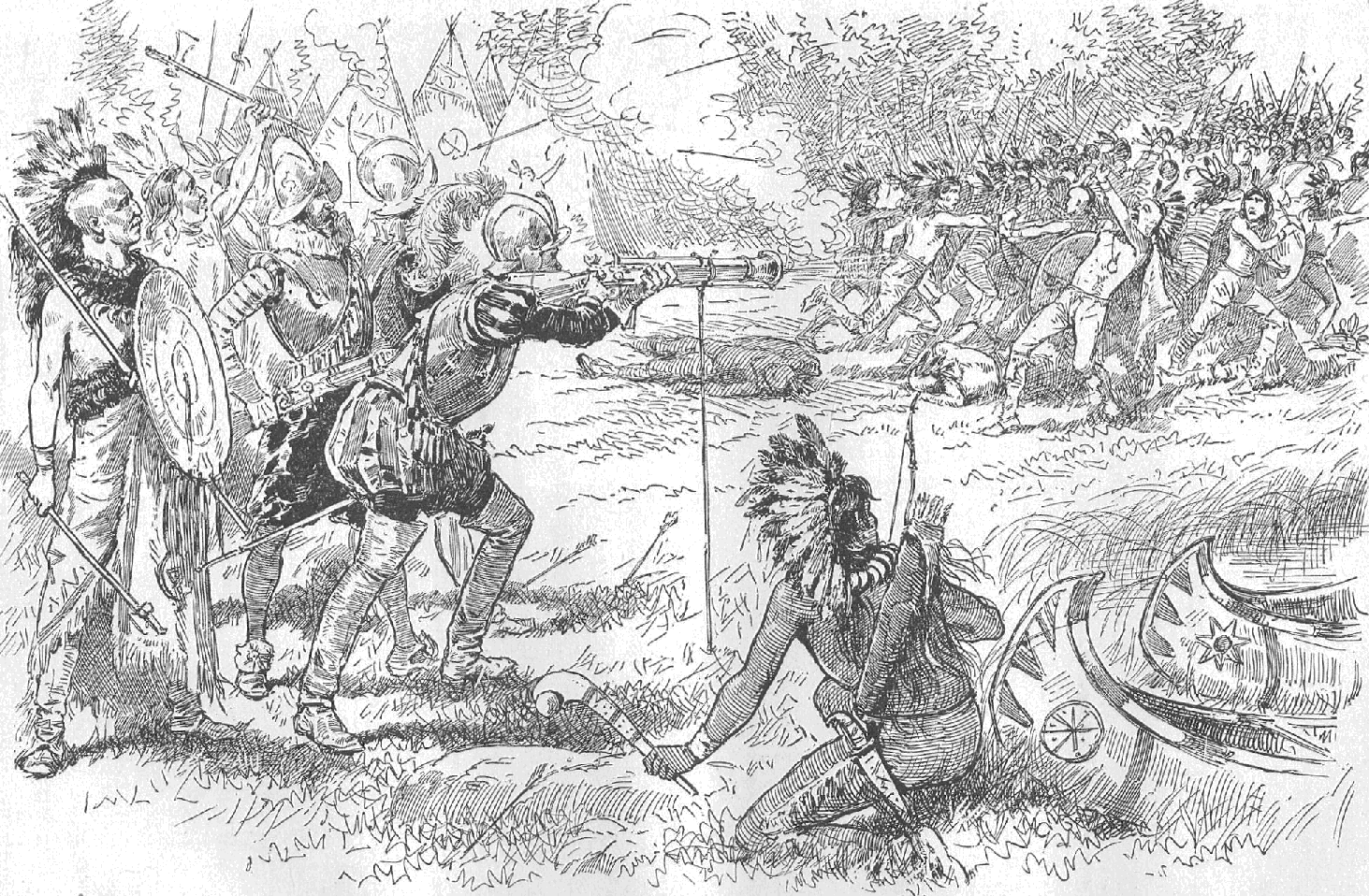 Battle with Iroquois