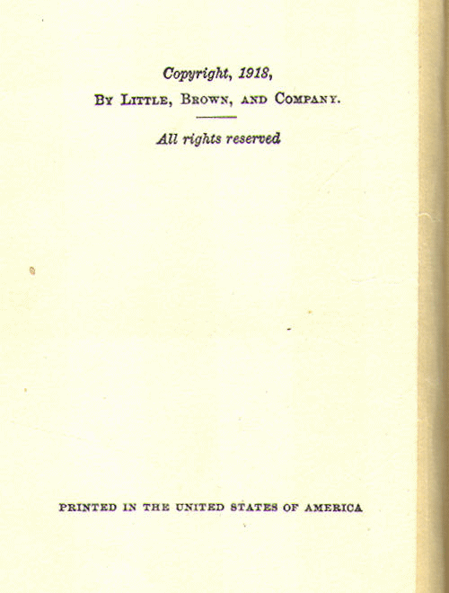 [Copyright Page] from Indian Heroes by Charles Eastman