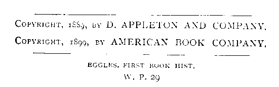 [Copyright] from First Book in American History by Edward Eggleston