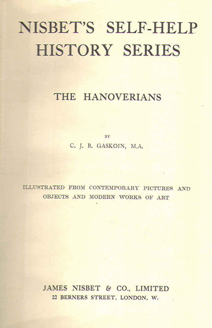 [Title Page] from The Hanoverians by C. J. B. Gaskoin