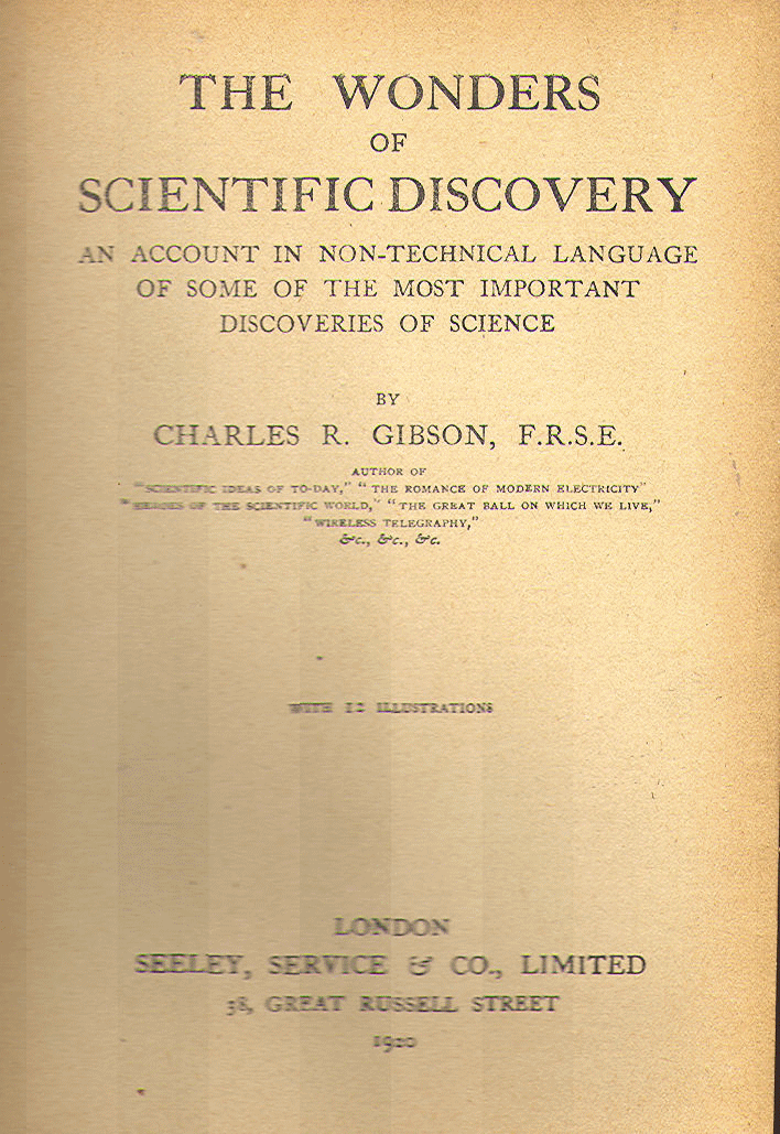 [Title Page] from Scientific Discoveries by Charles Gibson