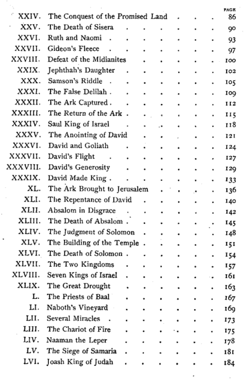 [Contents, page 2 of 3] from The Story of the Chosen People by Helene Guerber