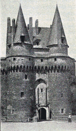 Part of Feudal castle at Vitre