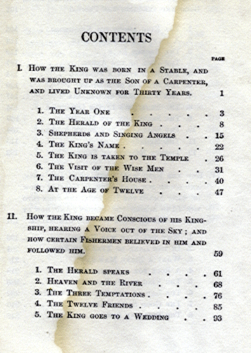 [Contents Page 1 of 3] from When the King Came by George Hodges
