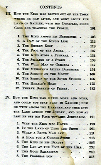 [Contents Page 2 of 3] from When the King Came by George Hodges