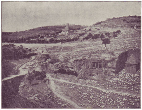 The valley of Jehoshaphat at Jerusalem as seen to-