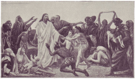 Jesus healing the sick