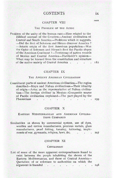 [Contents, 3 of 3] from Did Phoenicians Discover America?  by Thomas C. Johnston