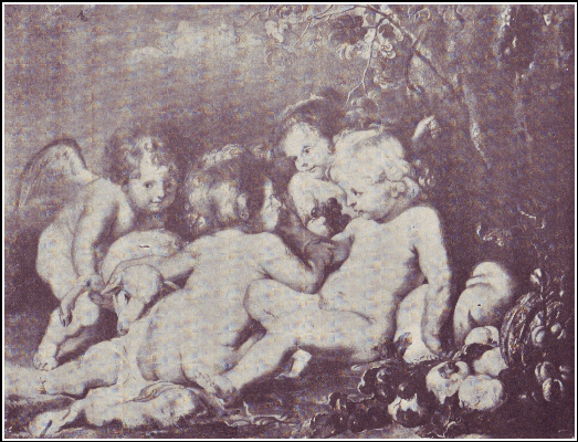 Infant Christ, St. John and Angels.