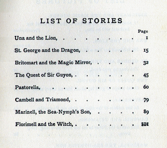 [Copyright Page] from Stories from the Faerie Queen by Jeanie Lang