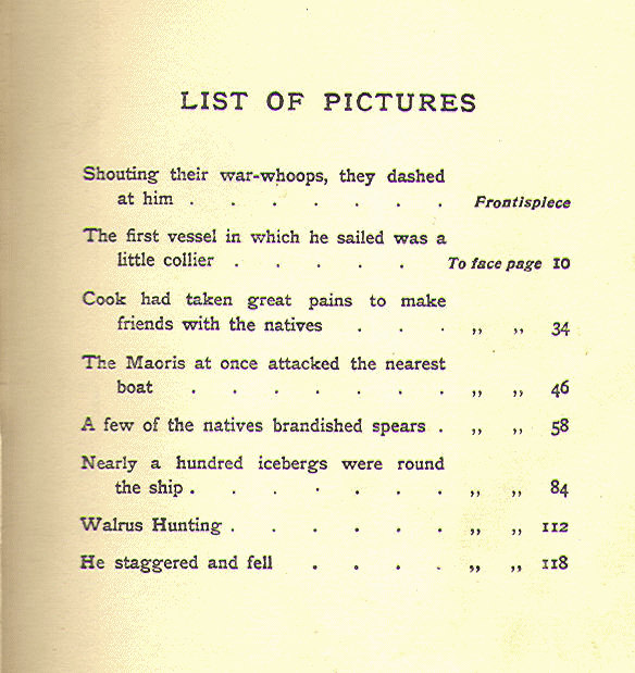 [List of Pictures] from The Story of Captain Cook by John Lang