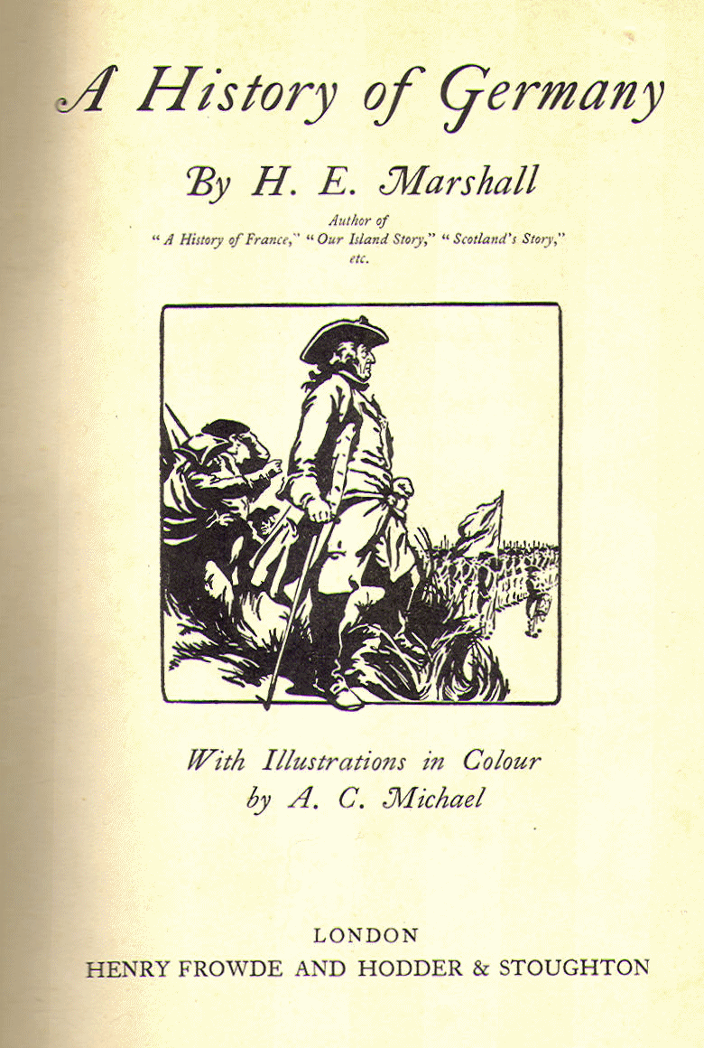 [Title Page] from History of Germany by H. E. Marshall