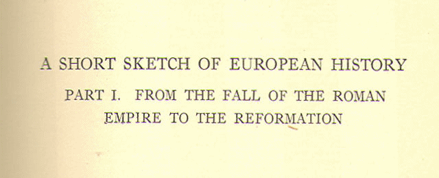 [Book Title] from The Story of Europe by H. E. Marshall