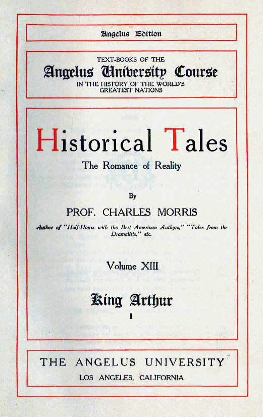 [Title Page] from King Arthur I by Charles Morris