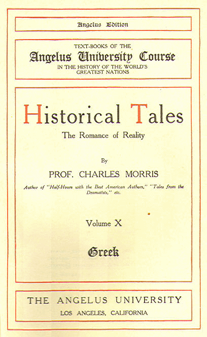 [Title Page] from Historical Tales - Greek by Charles Morris