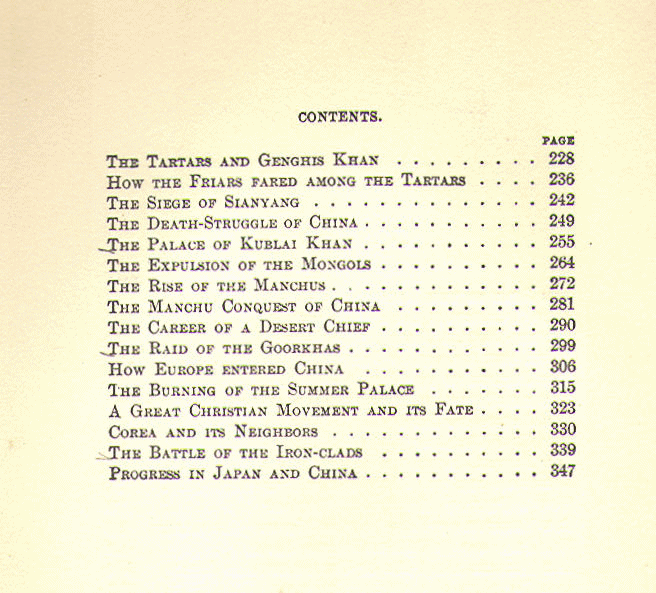 [Contents, Page 2 of 2] from Historical Tales - Japanese  by Charles Morris
