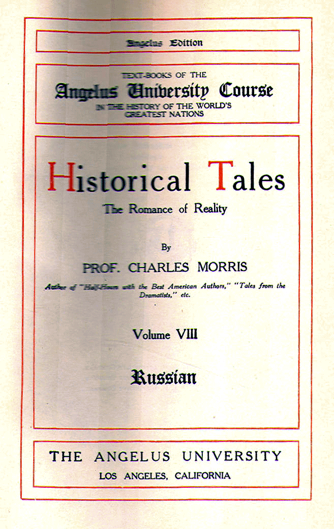 [Title Page] from Historical Tales - Russian by Charles Morris