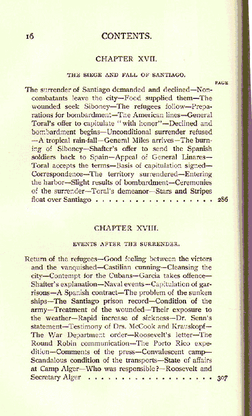 [Contents, Page 8 of 11] from The War with Spain by Charles Morris