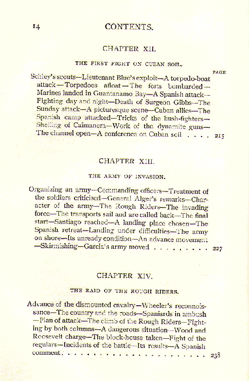 [Contents, Page 6 of 11] from The War with Spain by Charles Morris