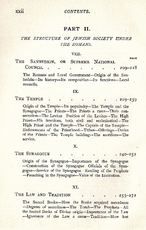 [Contents, Page 4 of 7] from The Jews Under Roman Rule by W. D. Morrison