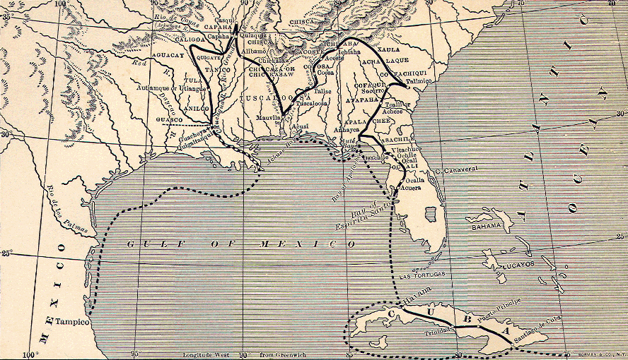 Map of ancient Florida