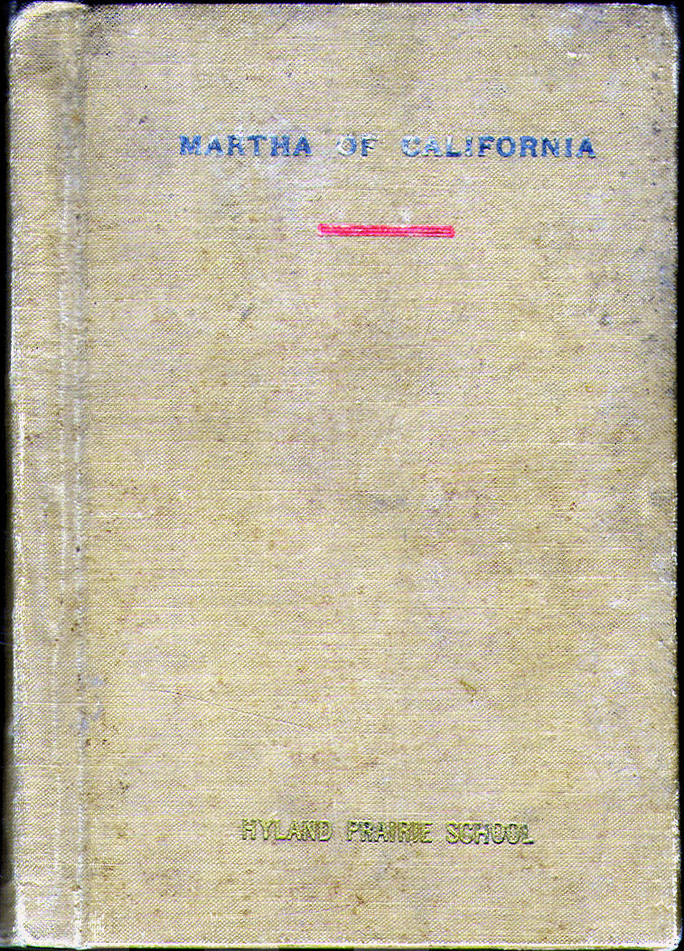 [Book Cover] from Martha of California by James Otis