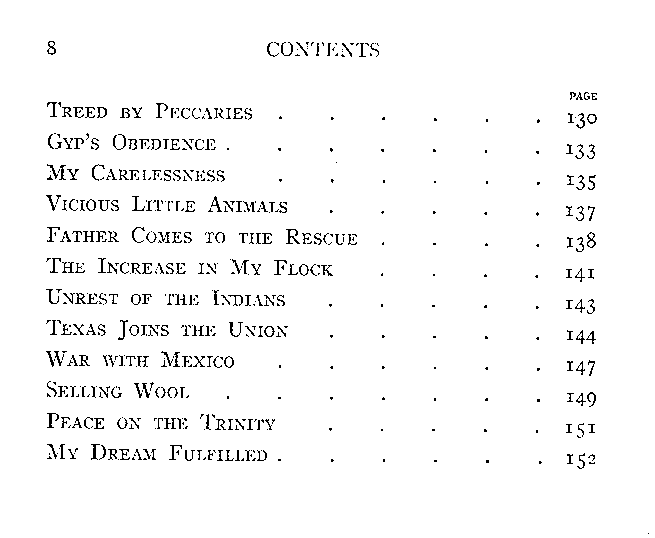 [Contents, Page 3 of 4] from Philip of Texas by James Otis
