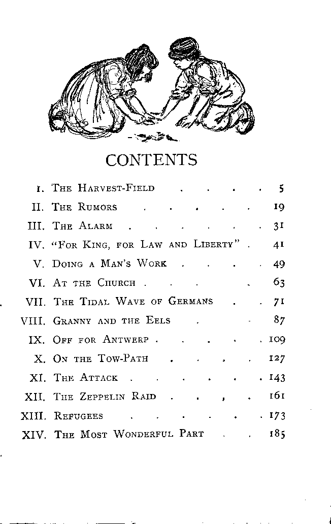 [Contents] from Belgian Twins by Lucy F. Perkins