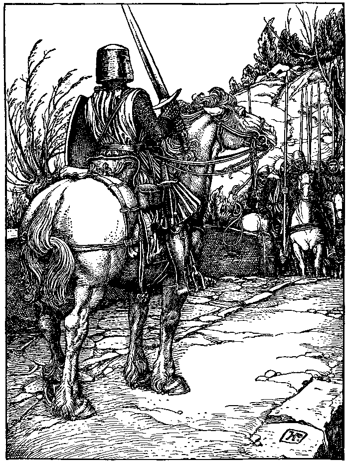 [Illustration] from Otto of the Silver Hand by Howard Pyle
