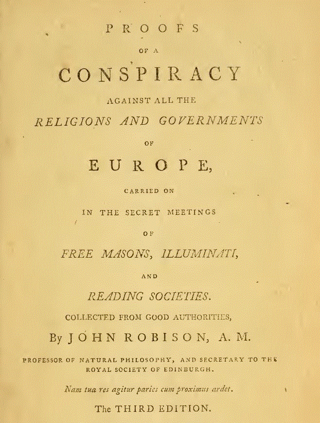[Title Page] from Proofs of a Conspiracy by John Robison