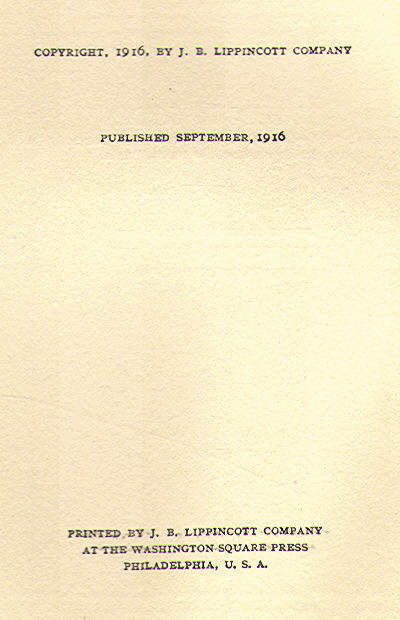 [Copyright Page] from With Sam Houston in Texas by Edwin Sabin