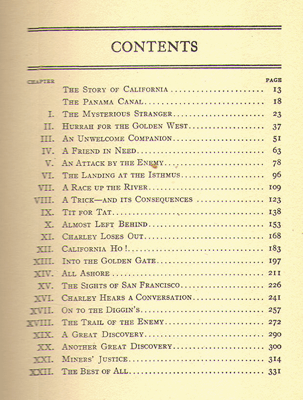 [Contents] from Gold Seekers of '49 by Edwin Sabin