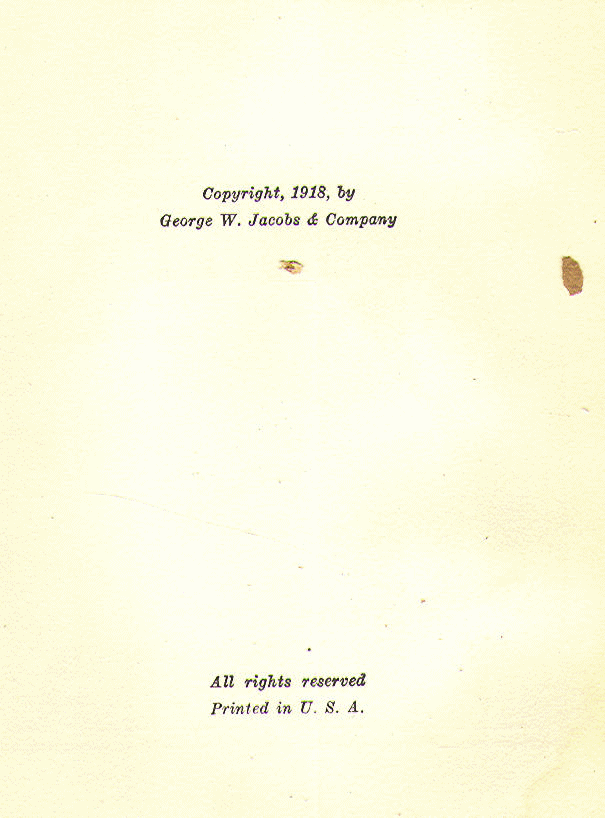 [Copyright Page] from Book of Indian Warriors by Edwin Sabin