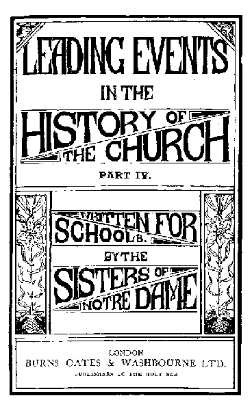 [Title Page] from Church - Early Modern Times by Notre Dame