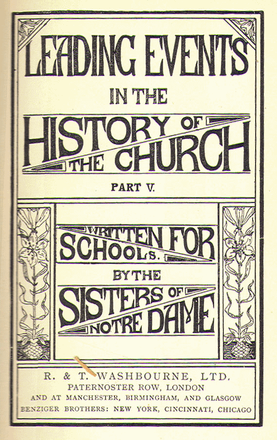 [Title Page] from Church - Later Modern Times by Notre Dame